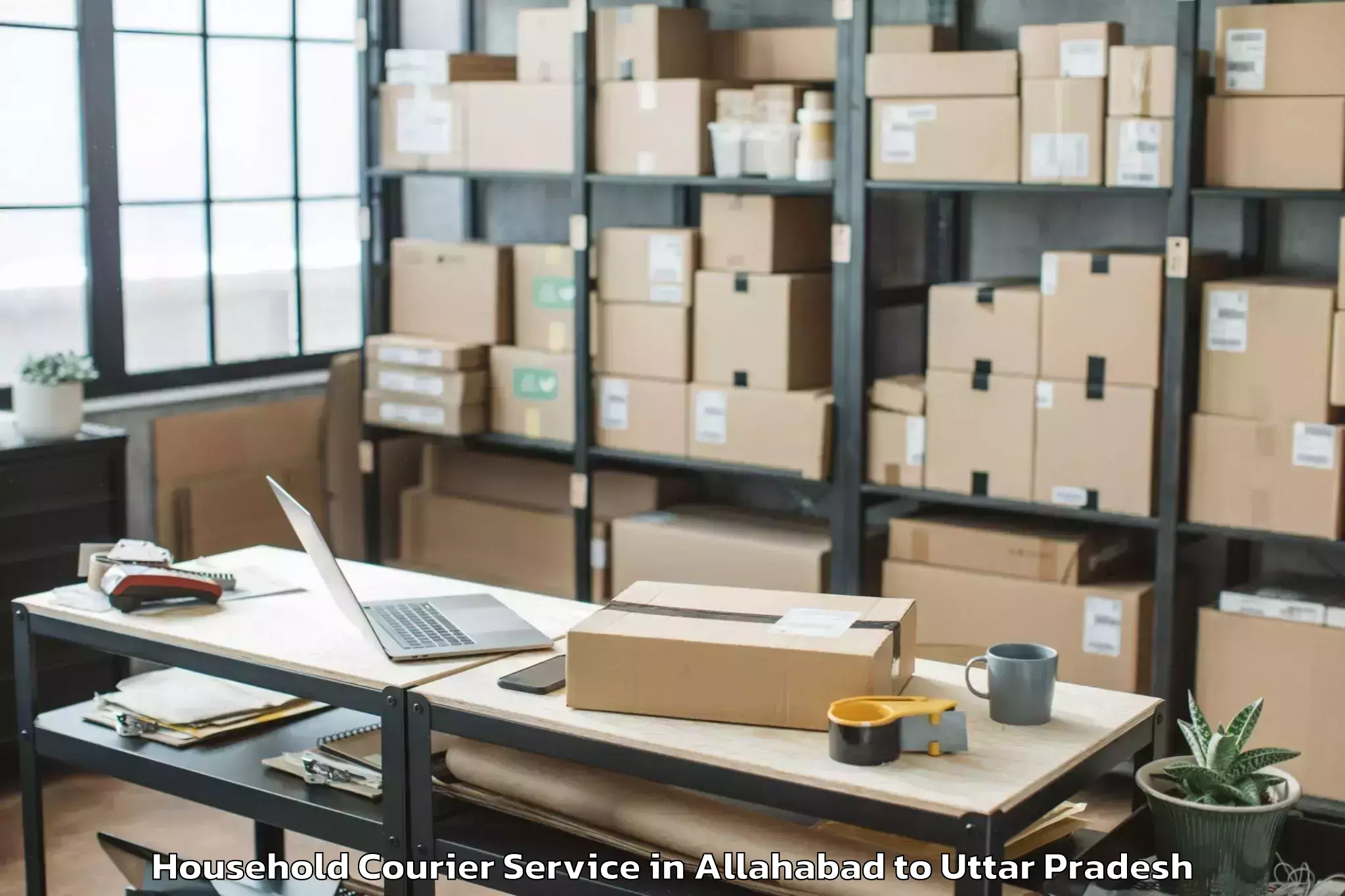 Book Allahabad to Maharajgani Household Courier Online